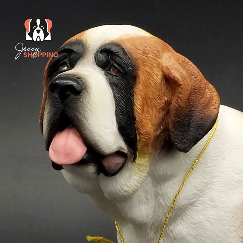 Figurine de saint-bernard