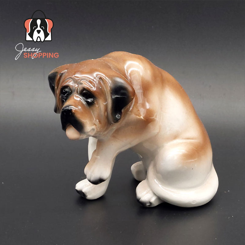 Vintage Sint Bernard beeldje