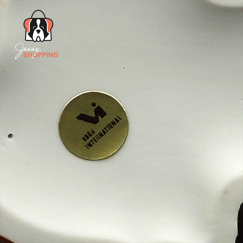 Vintage Sint Bernard beeldje Akita porselein door Kowa