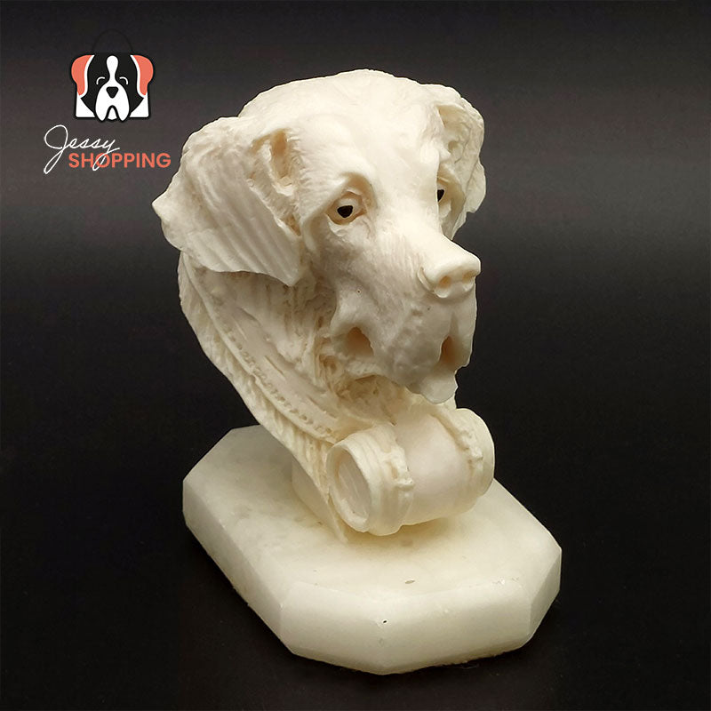 Tête de saint sur marbre