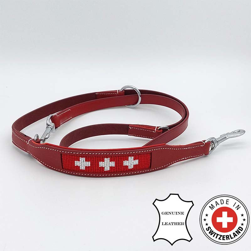 Laisse Suisse en cuir 160 cm