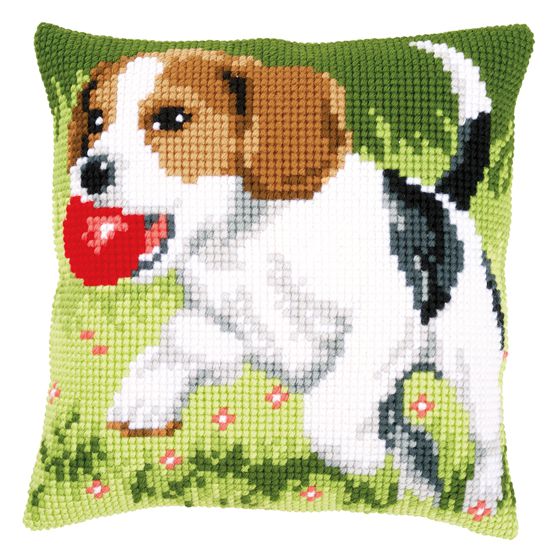 Kit de coussin au point de croix Chien qui joue - Beagle PN-0157066