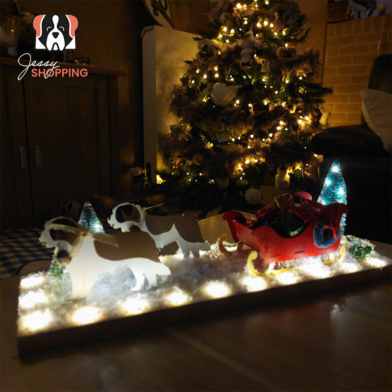 Arrenslee met verlichting