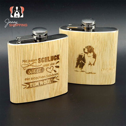 Schnapps hip flask stainless steel