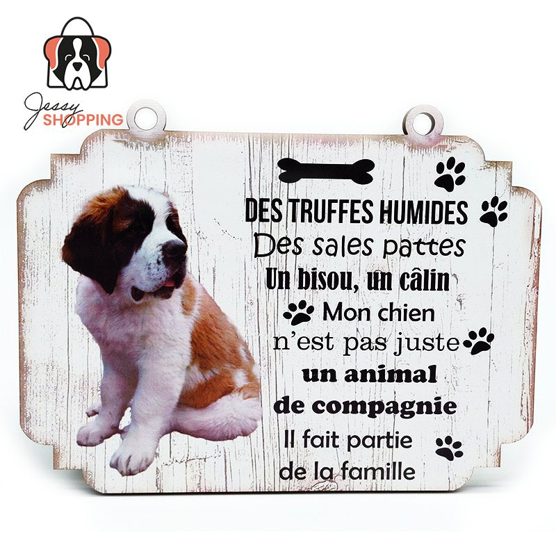 Saint Bernard spell plate in French