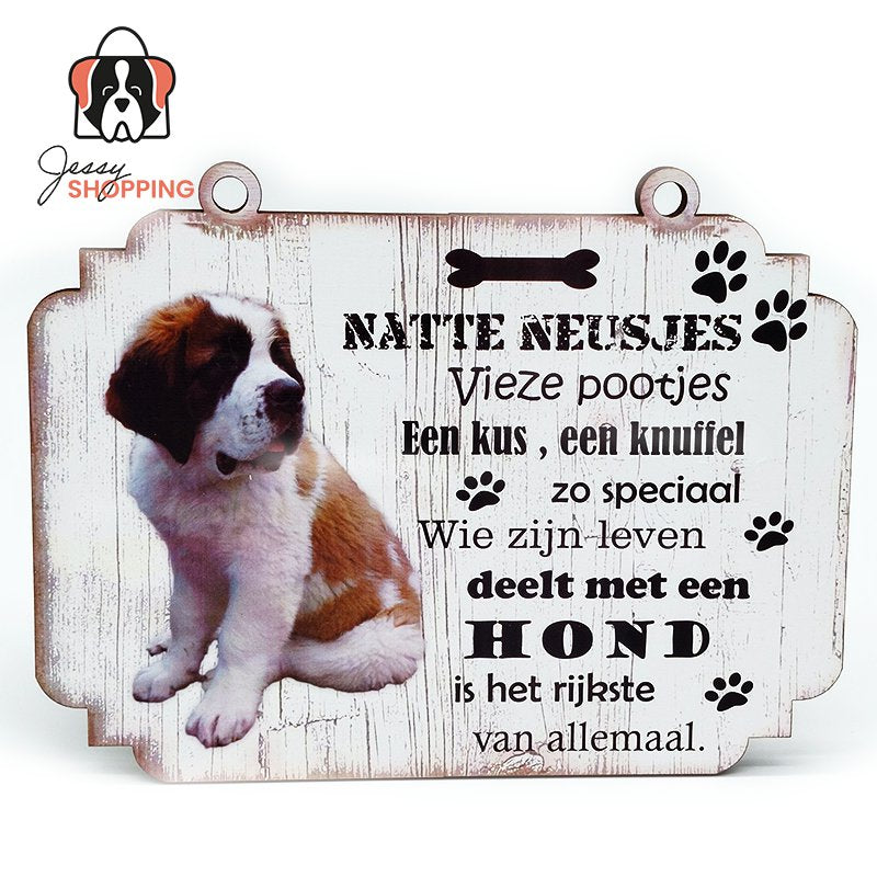 Saint Bernard spell plate in Dutch
