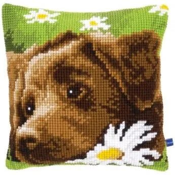 Kit de coussin au point de croix Labrador brun PN-0153855