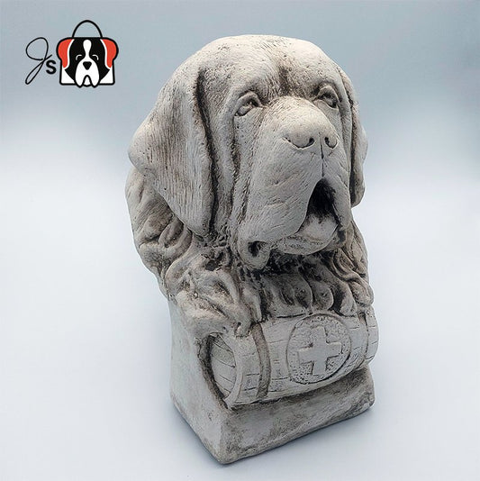 St. Bernard betonnen beeld
