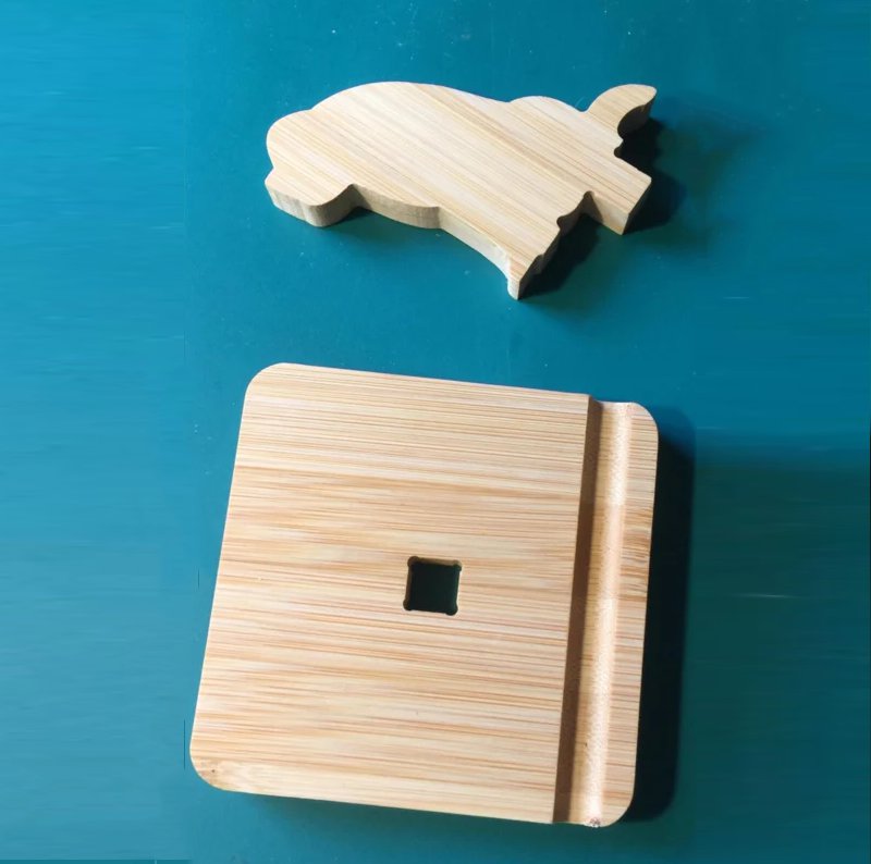 Bernhardiner Handyhalter aus Holz