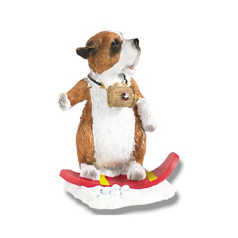 Set of 6 Sporty Saint Bernard dogs