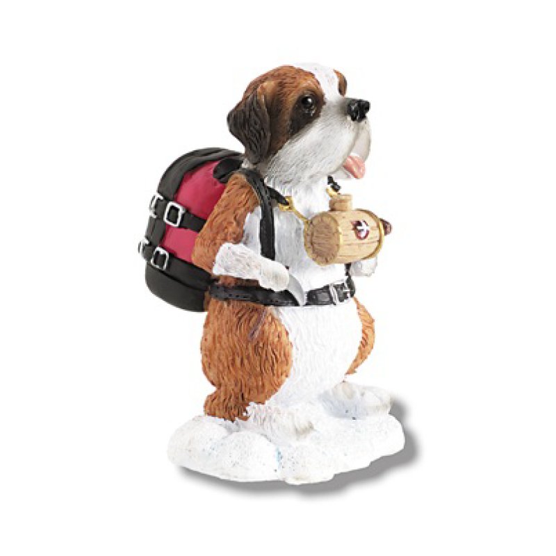 Set of 6 Sporty Saint Bernard dogs