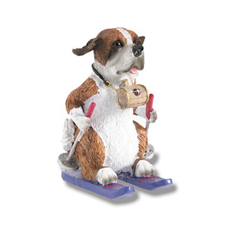 Set of 6 Sporty Saint Bernard dogs