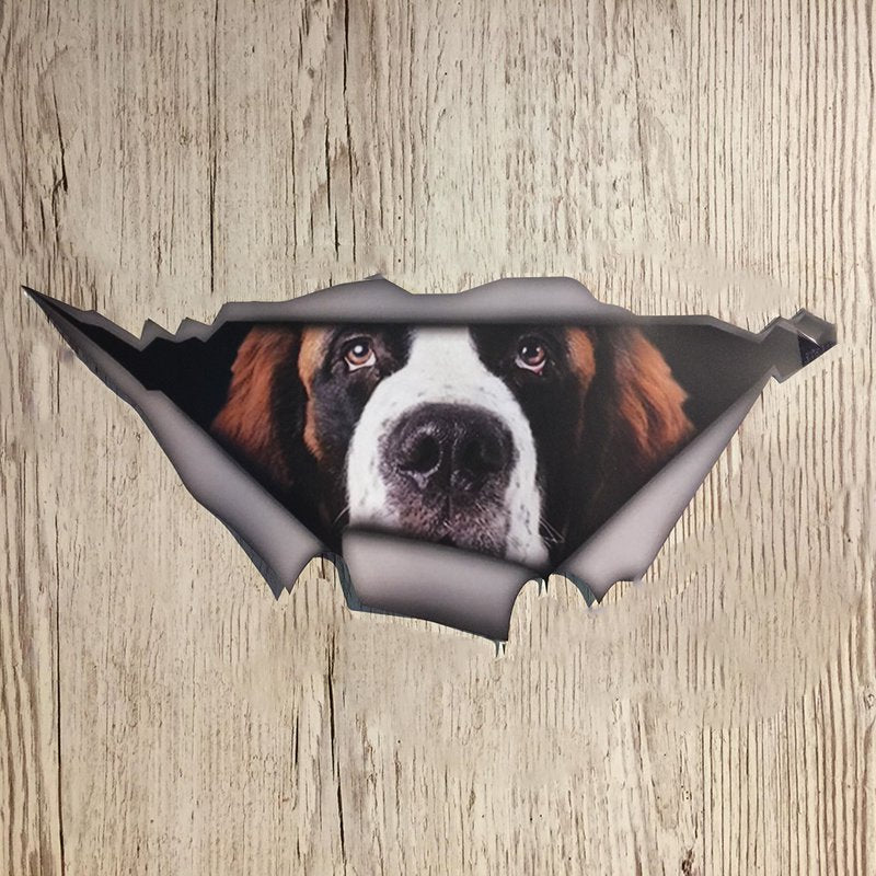 Sint bernard sticker 42,5 x 19 cm