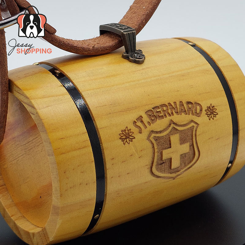 Puppy kegs -natural- with leather collar.