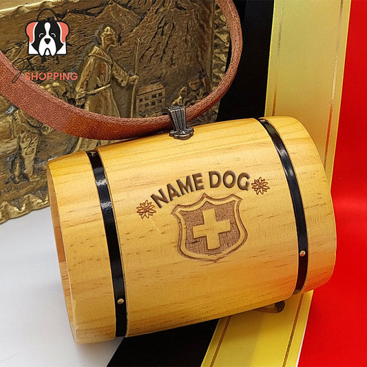 Puppy kegs -natural- with leather collar.