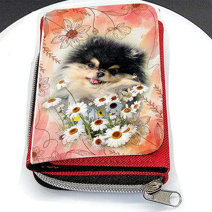  Pomeranian Hund -Geldbörse