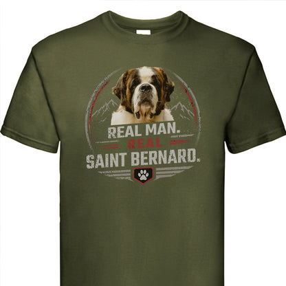 Real Man. Real Saint Bernard.